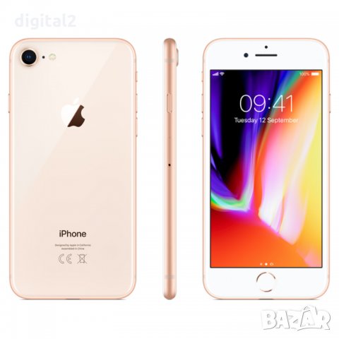 Смартфон Apple iPhone 8 64GB GOLD Златен Перфектни Гаранция 2м , снимка 3 - Apple iPhone - 32055515