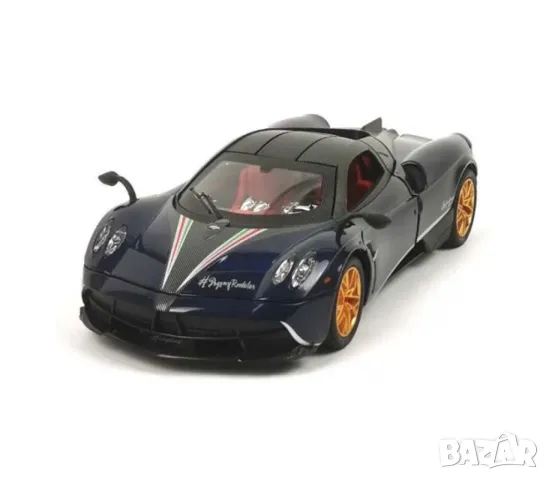 Метална количка Pagani с пушек, звук и светлина, снимка 1