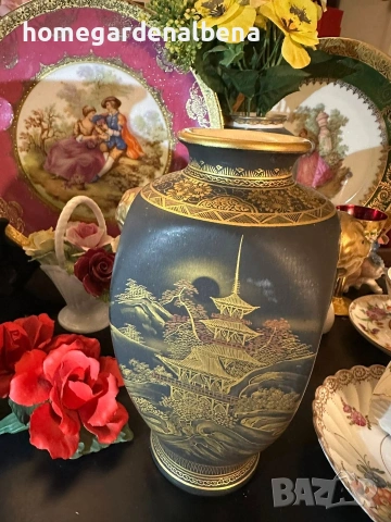 Японски вази „Черната Прелест" – Рядка колекционерска находка, снимка 8 - Антикварни и старинни предмети - 54073573
