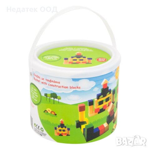 Kонструктор в кофичка, Дървен, 50 части, снимка 3 - Игри и пъзели - 40265527