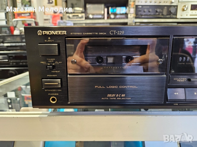 Касетен дек Pioneer CT-229 В отлично техническо и визуално състояние., снимка 3 - Декове - 52691950