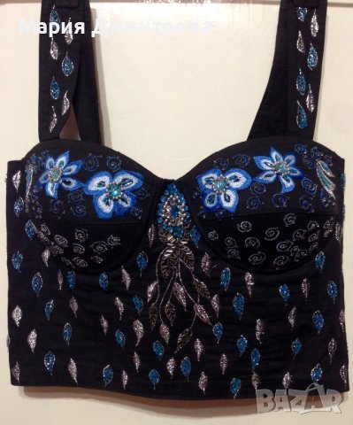 Модерно бюстие с камъни 