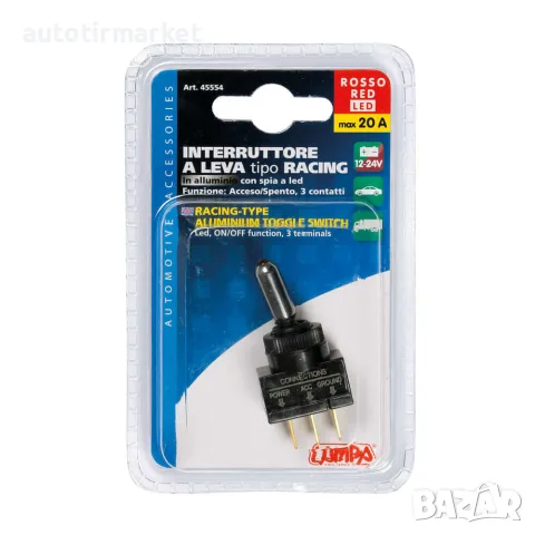 Бутон превключвател LED 12/24V – '45554 – LAMPA, снимка 3 - Аксесоари и консумативи - 56052682