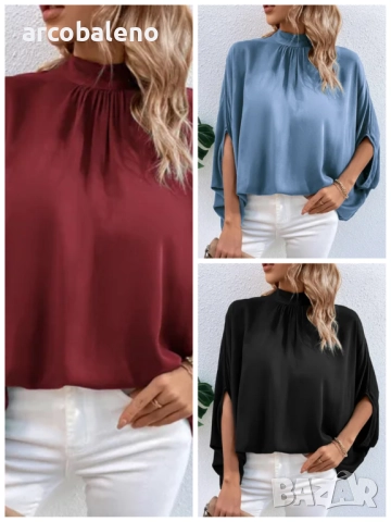 Модна дамска риза с плътен цвят, 3цвята 