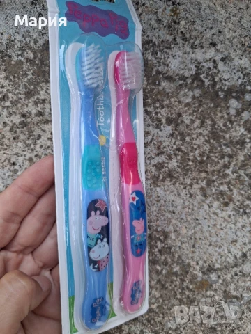 Ново!Пепа Пиг четки за зъби-2 бр.