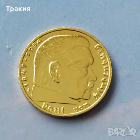 2 марки 1939 г. Позлатени , снимка 2 - Нумизматика и бонистика - 49730892