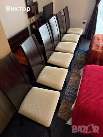 Трапезна маса със столове-масив, снимка 7 - Маси - 39780962