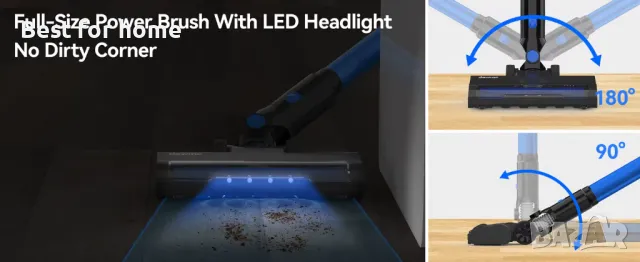 TASVAC V50 Безжична мощна прахосмукачка 200W, снимка 14 - Прахосмукачки - 49972891