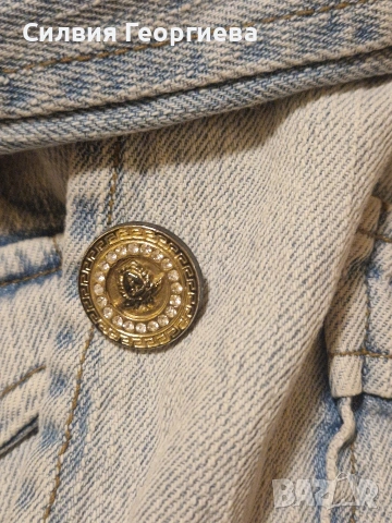 дамско дънково яке на версаче, снимка 2 - Якета - 53978328