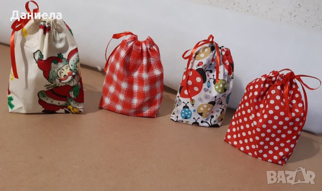 Текстилни памучни торбички за подаръци, снимка 8 - Други - 31003657