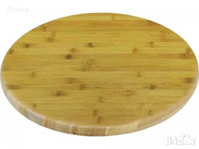 Бамбуково въртящо се плато за сервиране!, снимка 5 - Прибори за хранене, готвене и сервиране - 30410654