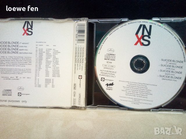 INXS - Suicide Blonde Single Remix Cd, снимка 2 - CD дискове - 37431882