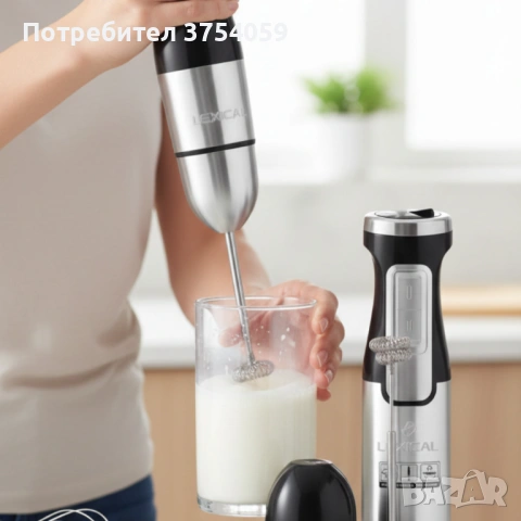 Мощен ръчен блендер Lexical-LHB-1666 6-в-1: Пасиране, разбиване и повече с 800W мощност, снимка 2 - Блендери - 53084892