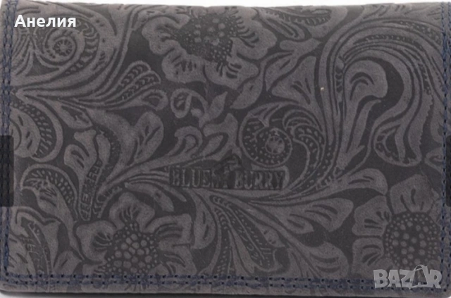 Дамски портфейл Blue Burry от естествена кожа 