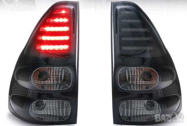 Диодни стопове за Toyota Land Cruiser J120 (2003-2009) - опушени