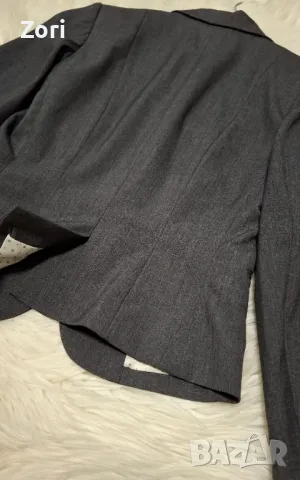 ЕЛЕГАНТНО и СТИЛНО вталено сако в два цвята - бежов и графит, снимка 12 - Сака - 48910667