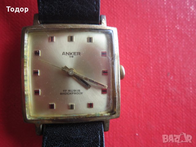 Позлатен часовник Анкер , снимка 2 - Мъжки - 29438288