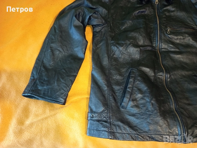 Яке от естествена кожа (L), снимка 2 - Якета - 52425262