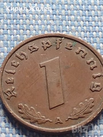 Монета 1 райхсфенинг 1937г. Германия Трети Райх с СХВАСТИКА за КОЛЕКЦИЯ 26700, снимка 3 - Нумизматика и бонистика - 42822411
