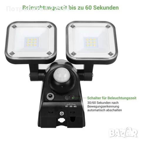 LED прожектор 800 lm, снимка 3 - Прожектори - 55781569