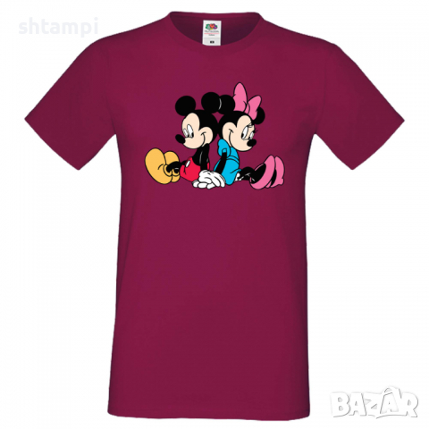 Мъжка тениска Mickey & Minnie 2 Подарък,Изненада,Рожден ден, снимка 3 - Тениски - 36575452
