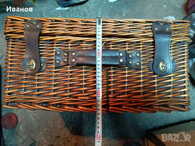 ратанова кошница за пикник, снимка 4 - Други - 49419122