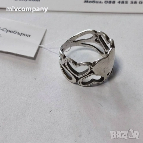 Сребърен пръстен 3.80гр., снимка 4 - Пръстени - 53087792