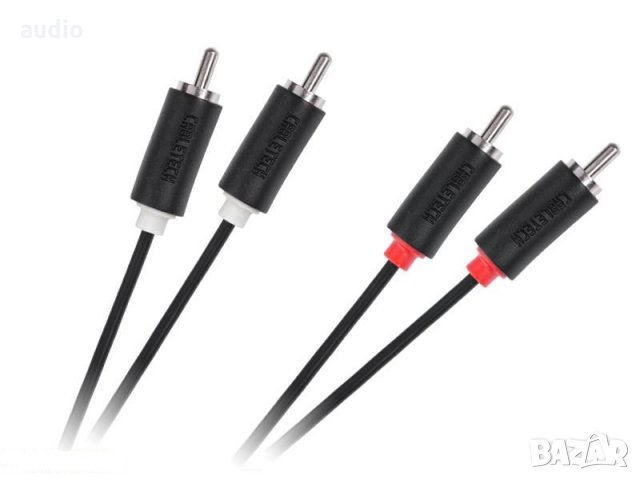 Кабел 2хRCA - 2xRCA Cabletech 1м., снимка 1