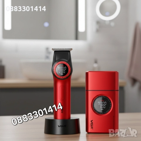 Професионална машинка за бръснене и подстригване 2в1 VGR  Комплект, снимка 3 - Машинки за подстригване - 52807854