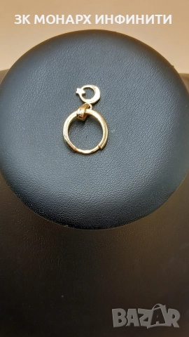 златна обеца, снимка 5 - Обеци - 52945912