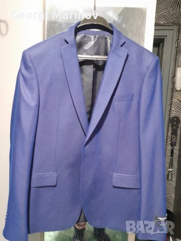 Костюм Teodor син класически с, риза и вратовръзка, снимка 5 - Костюми - 39599868