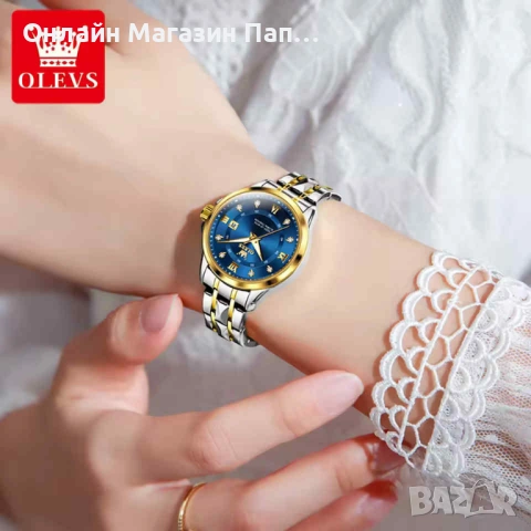 OLEVS 2906 Луксозен Дамски Кварцов Часовник с Календар, снимка 5 - Дамски - 54213667