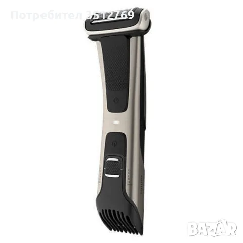 Тример Philips Bodygroom 7000 BG7025/15, 5 степени, 80 мин. време на работа за едно зареждане,черен, снимка 2 - Тримери - 55878789