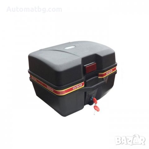Куфар за мотор Automat, 28L, Със светлоотразител, Черен
