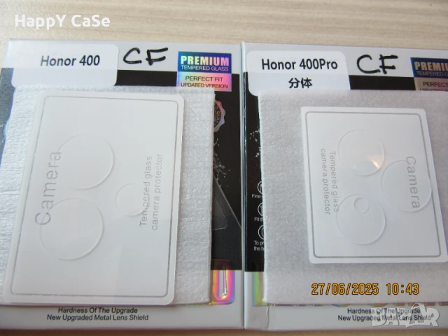 Honor 400 Pro / 400 Lite / 400 / CF Стъклен протектор за камера, снимка 5 - Фолия, протектори - 50582666