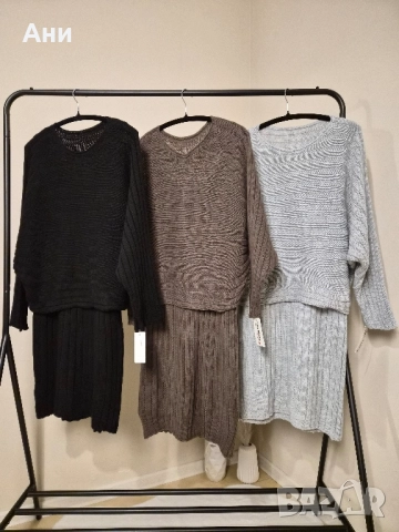 Роклички с пуловер, снимка 2 - Рокли - 52184501