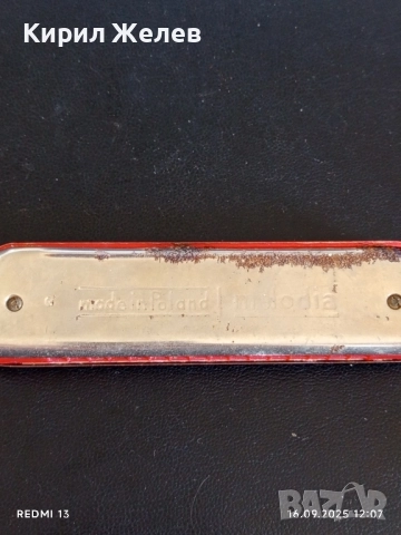 Стара рядка устна хармоника MELODIA MADE IN POLAND за КОЛЕКЦИЯ ДЕКОРАЦИЯ 50511, снимка 4 - Други ценни предмети - 51730860
