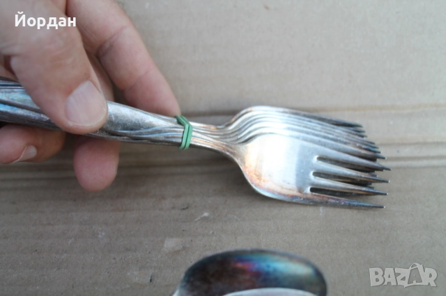 Посребрени вилици и лъжици , снимка 6 - Други ценни предмети - 52616748