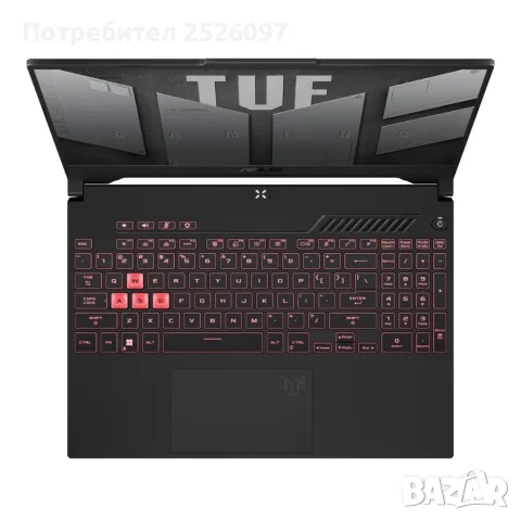 Гаранция ASUS TUF A15/144Hz/RTX 4050/Ryzen 7 7435HS/16GB DDR5/512GB NVMe/RGB, снимка 4 - Лаптопи за работа - 56038617
