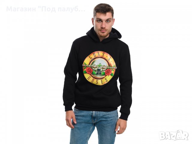 Нов мъжки суичър с логото на музикалната група GUNS N'ROSES, снимка 9 - Суичъри - 27532429