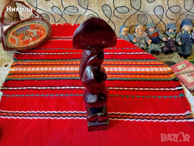 Винтидж дървена пластика уникат, снимка 4 - Антикварни и старинни предмети - 54338913