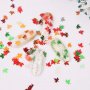 Палитра 12 цвята есенни листа за декорация на маникюр, снимка 2