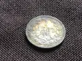 българска монета 1 левъ 1891г., снимка 2