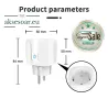 Умен Wi-Fi Контакт eWelink WiFi Smart Socket Plug 20A EU с гласово управление поддръжка на Alexa, снимка 10