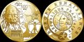 5 евро златна монета "500 години от смъртта на Да Винчи" 2019 0.5 грама, снимка 1 - Нумизматика и бонистика - 38966751