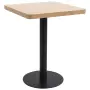 vidaXL Бистро маса, светлокафява, 60x60 см, МДФ, снимка 1