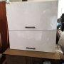 Кухненски шкафчета за стена бял гланц  73,5x74 x 32см, снимка 5