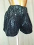 Черни къси панталонки/пола/ с пайети , снимка 3