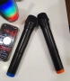 Два UHF безжични микрофона Auna за караоке системи, 865MHz, снимка 1