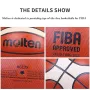 FIBA GL7X Premium leather Баскетболна / Basketball топка MOLTEN, снимка 3